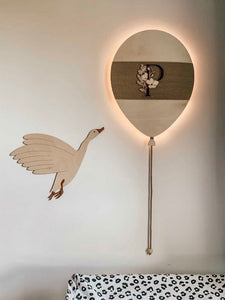 Wall lamp balloon with letter