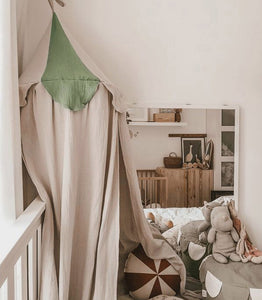 Camel canopy with gold dots