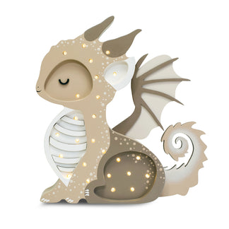 Baby Dragon Lamp Tiramissu Brown Nachtlamp