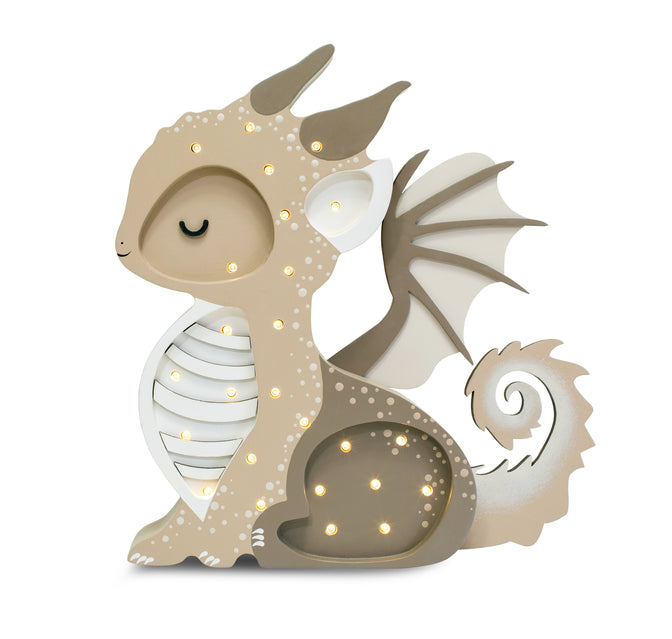 Baby Dragon Lamp Tiramissu Brown Nachtlamp