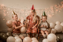Herbruikbare Ballonslinger van 3 Beige - Balloony