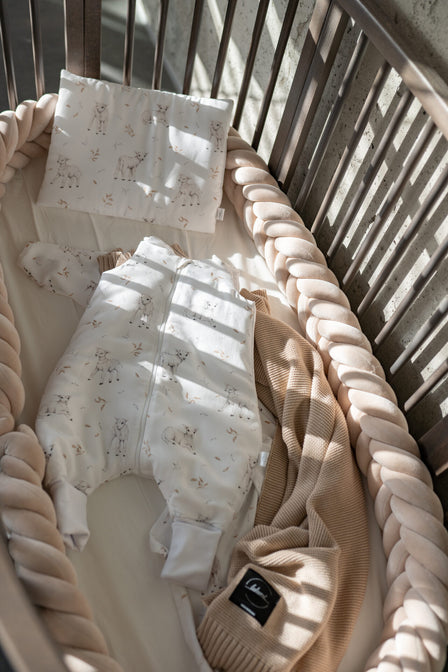 Gevlochten bedbumper Vissengraat mini - Lulumi