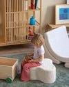 Cream White Cloud Pouffe - WigiWama