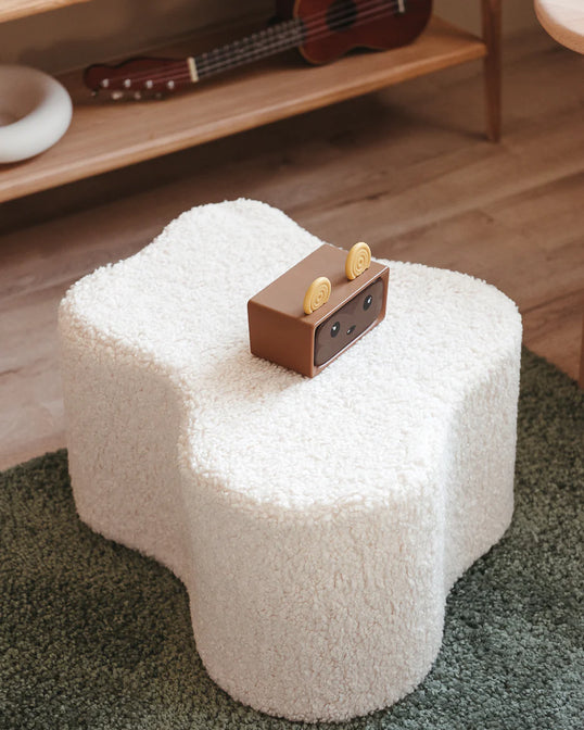 Cream White Cloud Pouffe - WigiWama