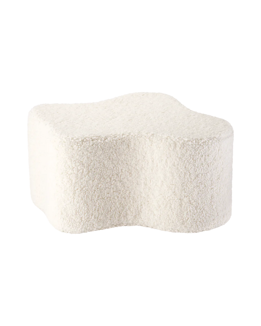 Cream White Cloud Pouffe - WigiWama