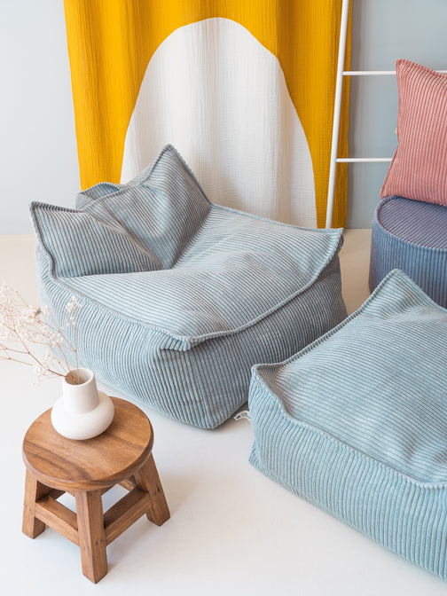 Square Ottoman Peppermint Green - WigiWama