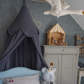 Camel canopy with gold dots