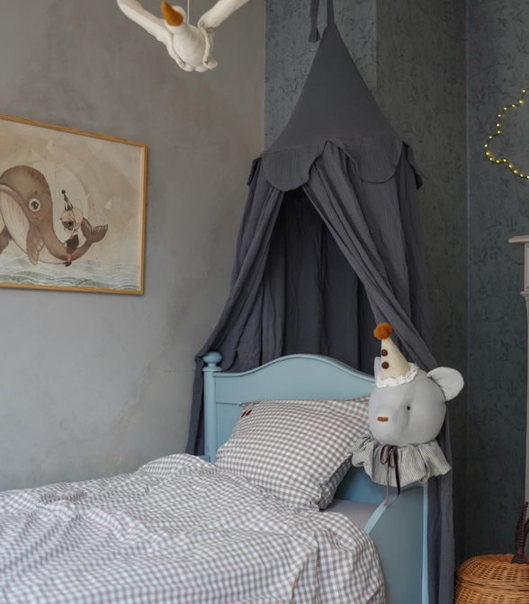 Camel canopy with gold dots