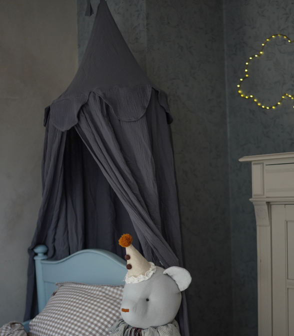 Camel canopy with gold dots