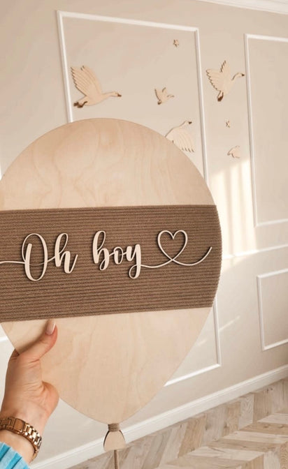 Applique ballon avec nom