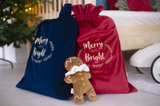 Gold gift bag with name