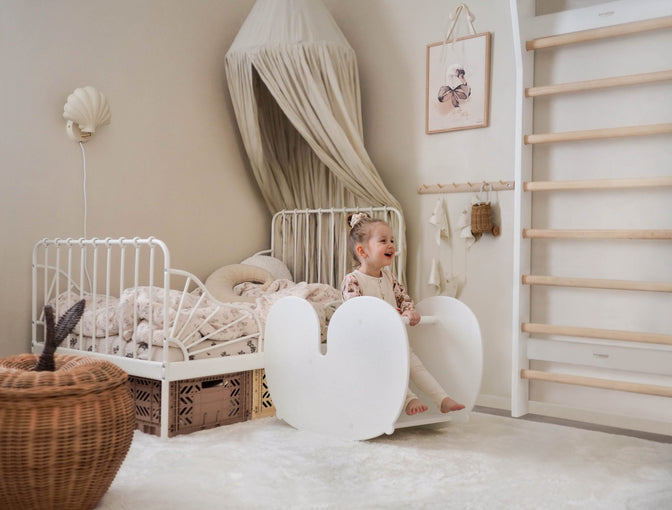 NUPPU schommelpaard Wit - Fitwood