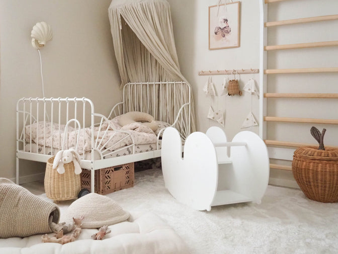 NUPPU schommelpaard Wit - Fitwood