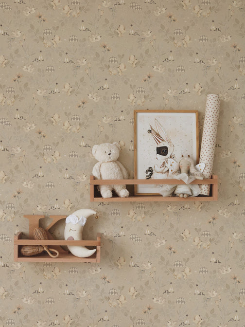 Fond d'écran Forêt de fleurs - Taupe - Mme Mighetto