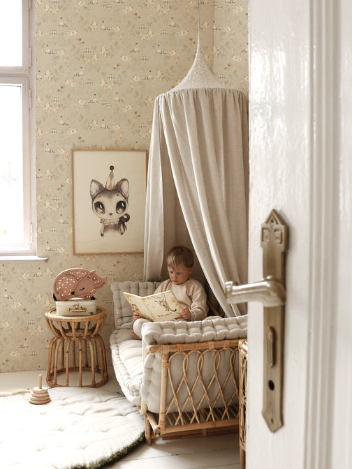 Fond d'écran Forêt de fleurs - Taupe - Mme Mighetto
