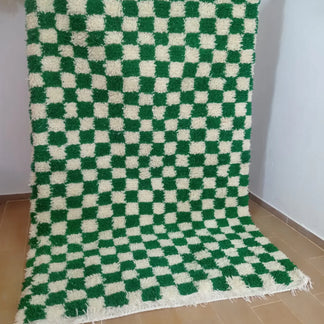Vloerkleed Beni Ouarain Blok - Groen (Pre-Order)