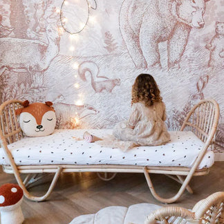 Rotan peuterbed / juniorbed Jade