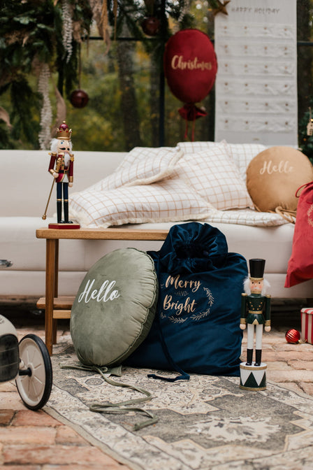 Cadeauzak blauw met naam