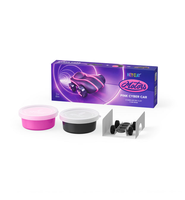 HeyClay - Cyber Car Pink 2 stuks