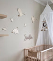 Wooden set of geese with name