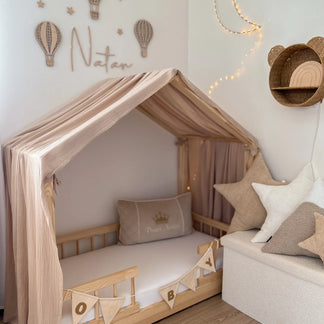 Bedhemel doek mousseline voor een bedhuisje