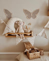 Houten rotan vlinders