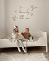 Wooden set of geese with the text "Dream big little one"