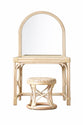 Rattan Dressing Table with Stool