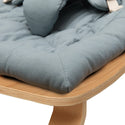 Wipstoel Levo Natural Wood Walnoot - Blauwgrijs