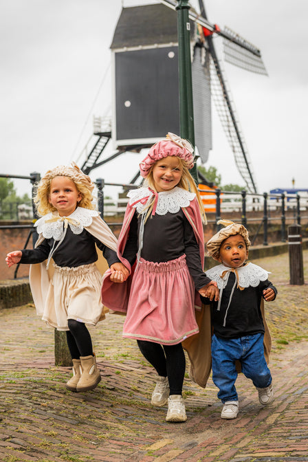 Pietenmuts Gepersonaliseerd – Oudroze met strik