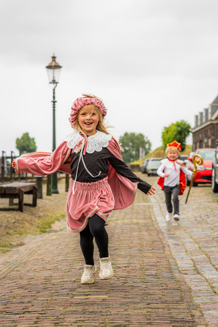 Pietenmuts Gepersonaliseerd – Oudroze met strik