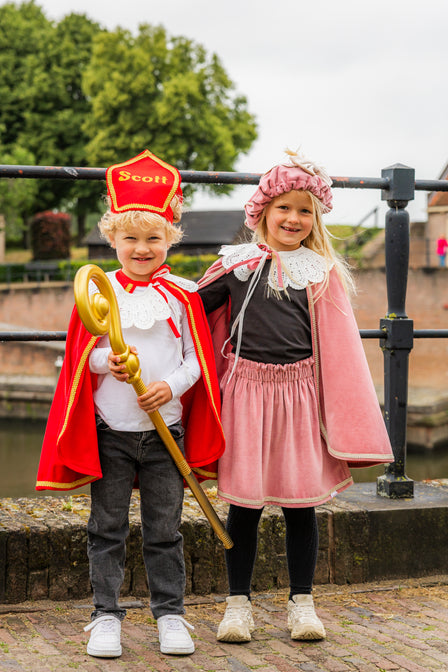Pietenmuts Gepersonaliseerd – Oudroze met strik