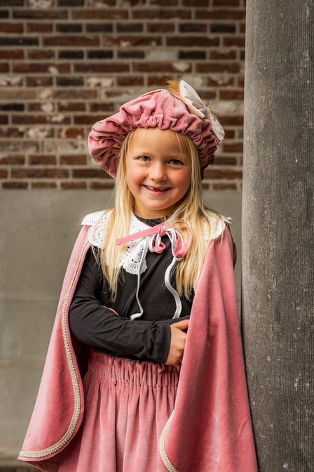 Pietenmuts Gepersonaliseerd – Oudroze met strik