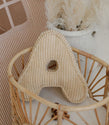 Letter kussen rib sandy yellow