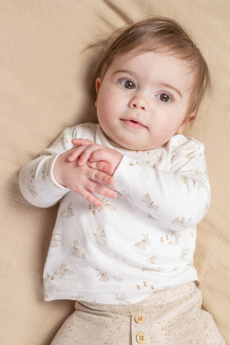 T-shirt lange mouw Baby Bunny - Little Dutch
