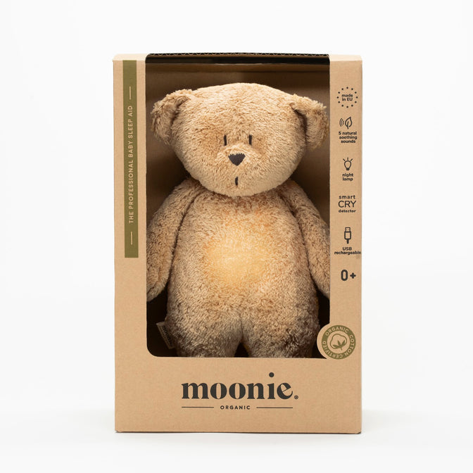Slaapknuffel Humming Bear Cappuccino Natur - Moonie
