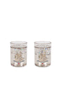Glitter bekers Swan Off White 2st