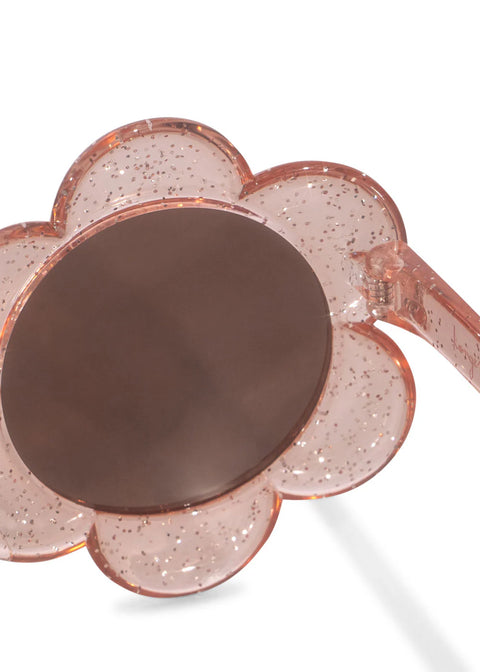 Zonnebril Flower Glitter Rose 5-10 Jaar