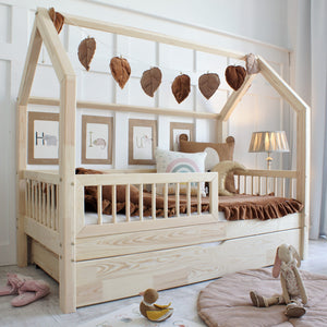 Bedhuisje Senna met bedlade Naturel - 90x190cm