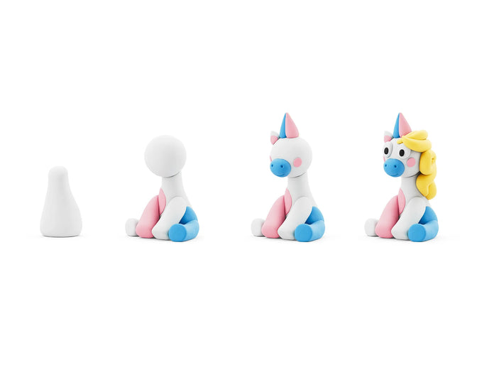 HeyClay - Rainbow Unicorn Lighty 3 stuks