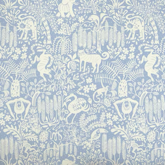 Tropical Jungle Behang Blauw - Happy Wall