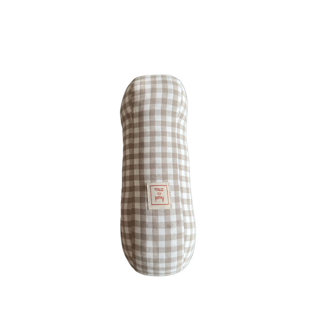 Letter kussen Ruit - Taupe
