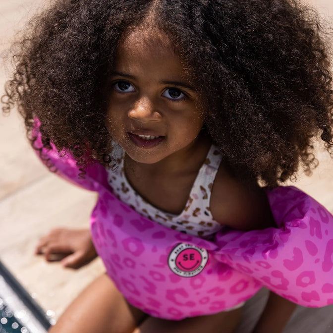 Leopard Roze Puddle Jumper 2-6 jaar