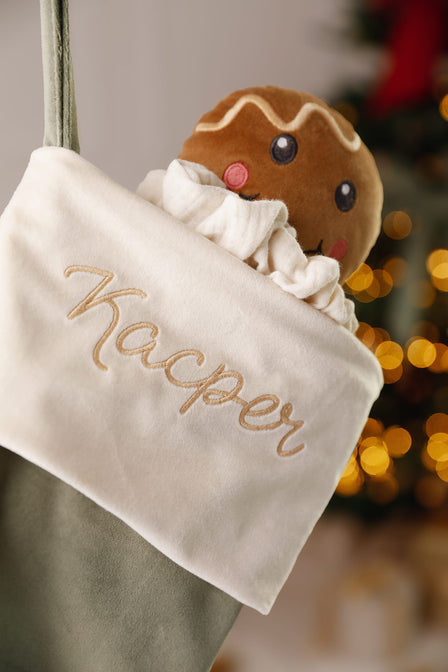 Gold gift bag with name