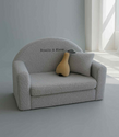 Teddy sofa Grey - met geborduurde naam