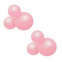 Herbruikbare Ballonslinger van 3 Pastel Roze set van 2 - Balloony
