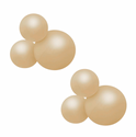 Guirlande de 3 ballons réutilisables rose pastel, lot de 2 - Balloony
