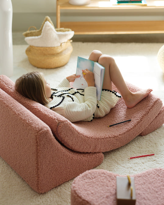 Chaise Lune Rose Goyave - WigiWama