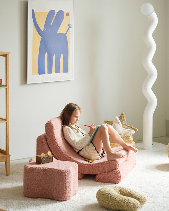Chaise Lune Rose Goyave - WigiWama