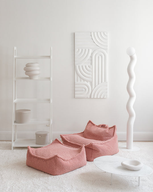 Square Ottoman Guava Pink - WigiWama